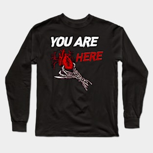 You are here halloween t-shirt Long Sleeve T-Shirt